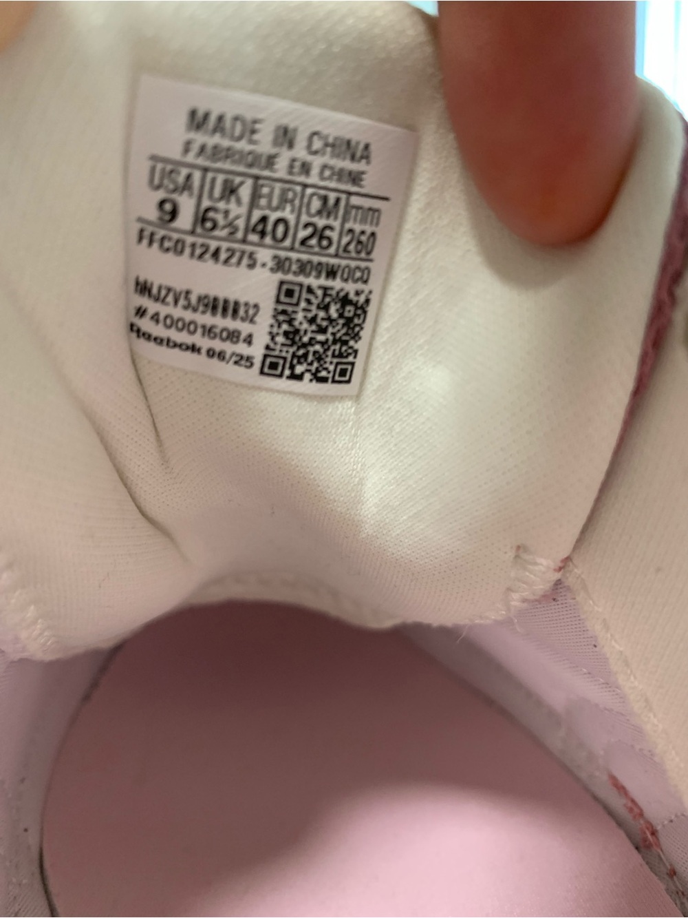 Pink Reebok Sneakers - Size 9 - Picture 10 of 10